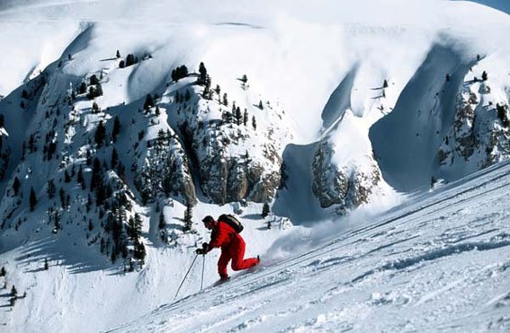 sciatore in Val di Fiemme